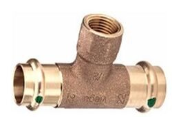 Тройник пресс с внутренней резьбой Viega 15 х 1/2" х 15 Profipress 115 630